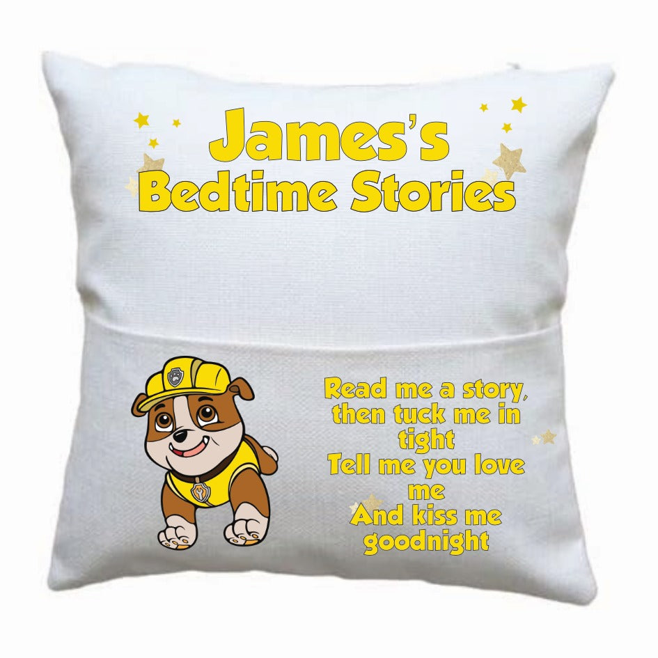 Paw Patrol Book Personalised Childrens Pillows