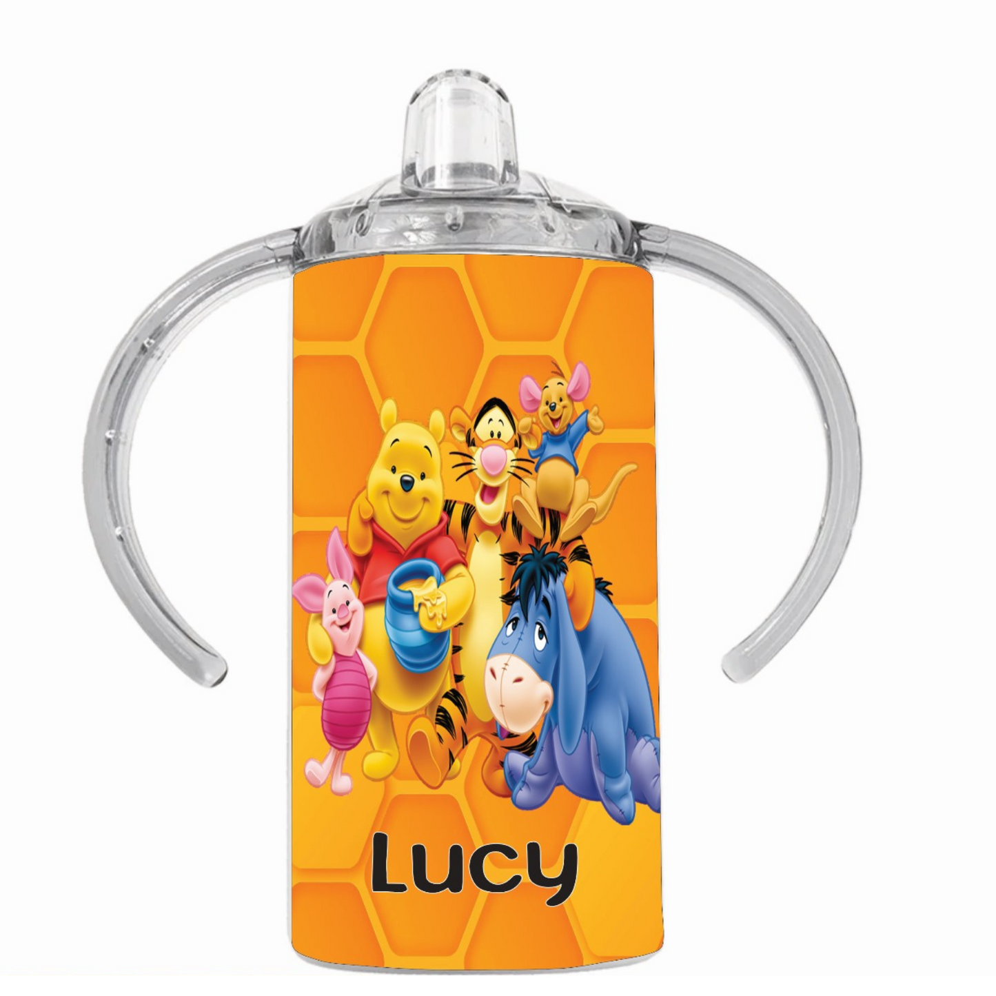 Personalised Winne the Pooh Cartoon Sippy Cup