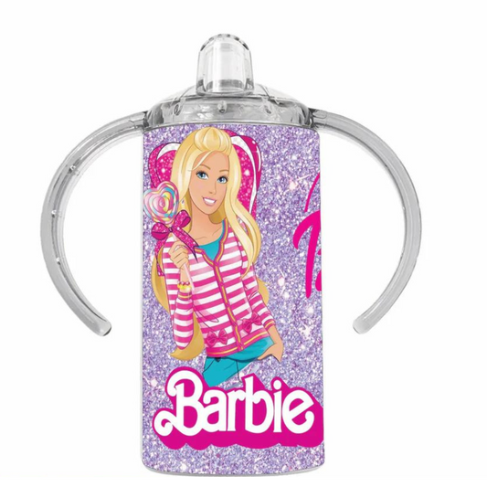 Personalised Barbie Cartoon Sippy Cup