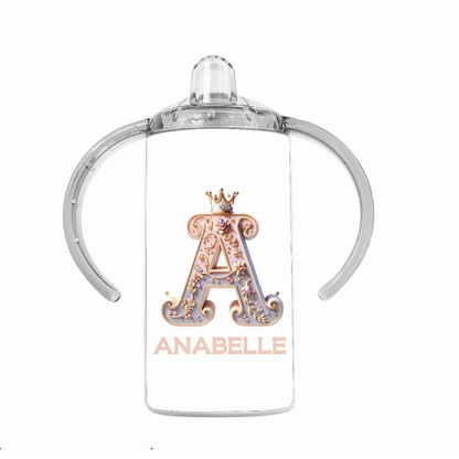 Personalised Alphabet Crown Jewel Sippy Cups