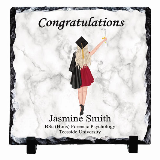 Graduate Full Silhouette Personalised Rock Slates