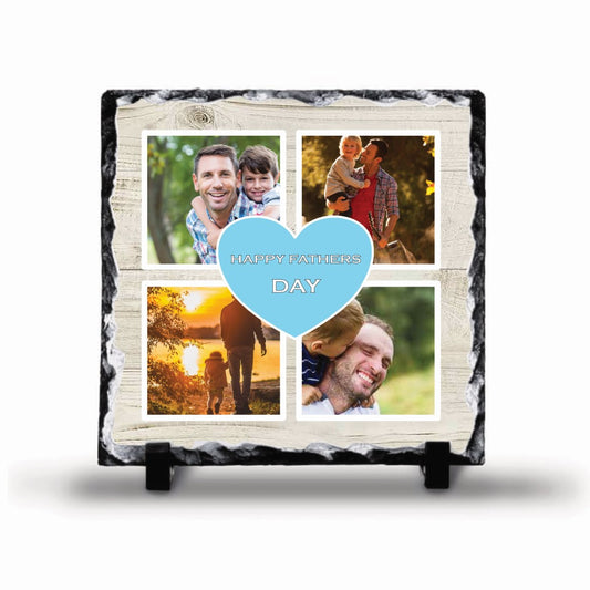 Father's Day Personalised Photo Rock Slates