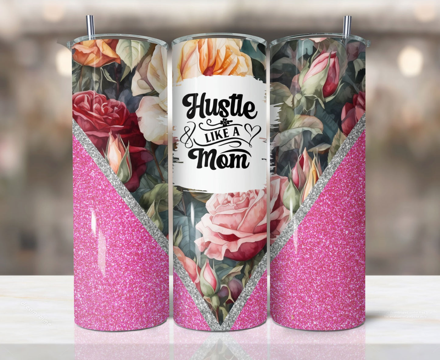 Hustle Like A Mom Tumbler