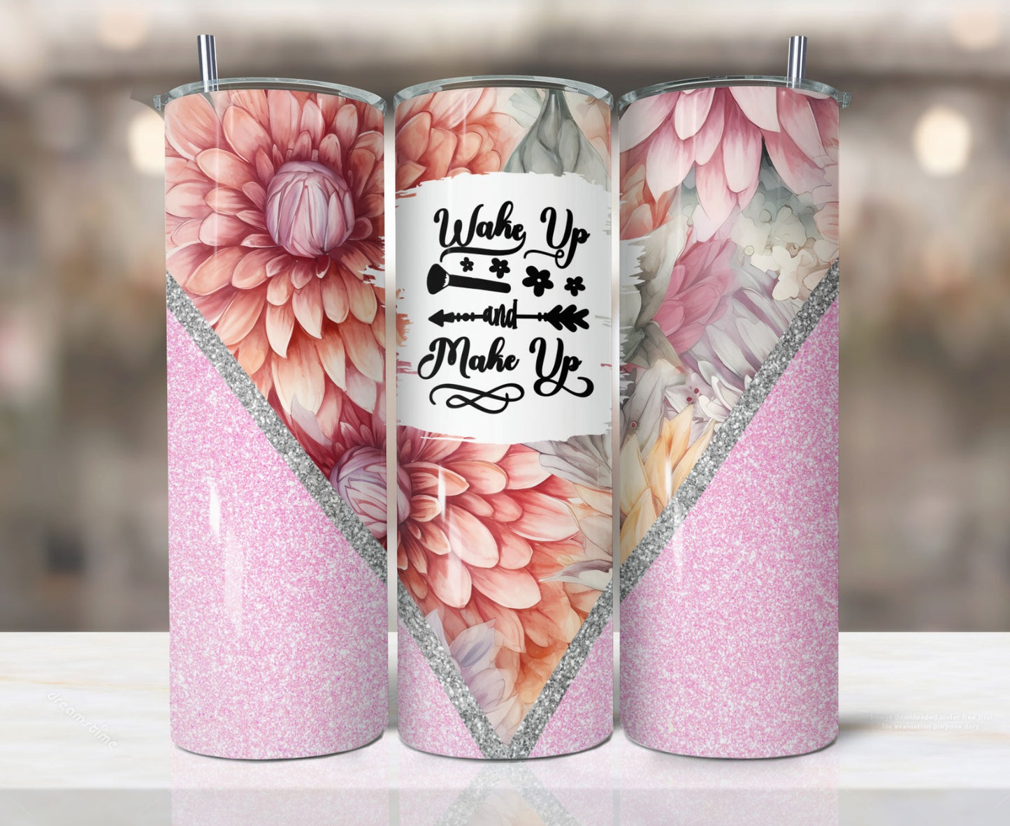 Wake Up & Makeup Tumbler