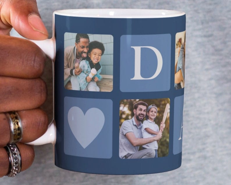 Dad Personalised Photos Mug