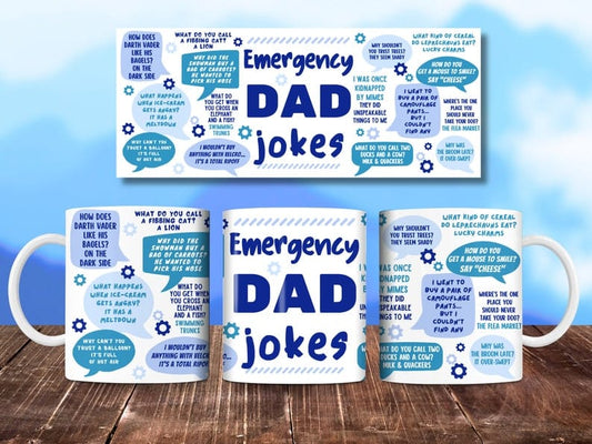 Emergency Dad Jokes Novelty Mug