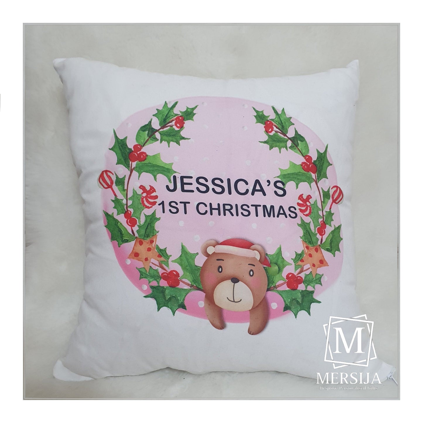 1st Christmas Personalised Pillow