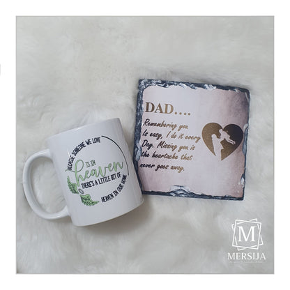 Memorial Rock Slate & Mug Set