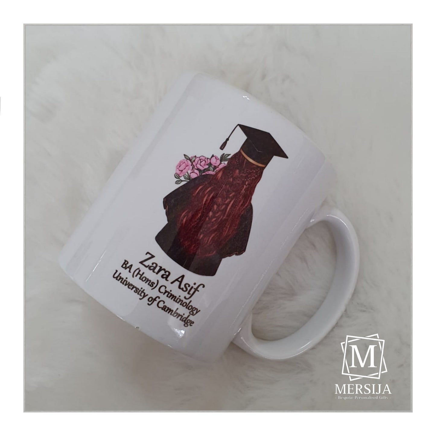 Graduation Silhouette Personalised Mug & Coaster