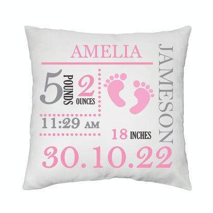 Baby Arrival Keepsake Pillows