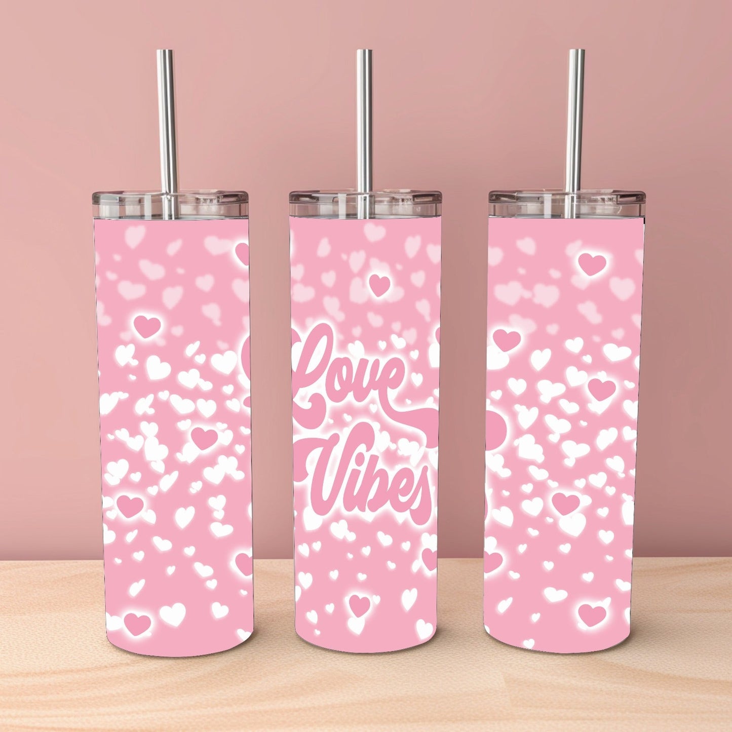 Love Vibes Valentines Tumbler