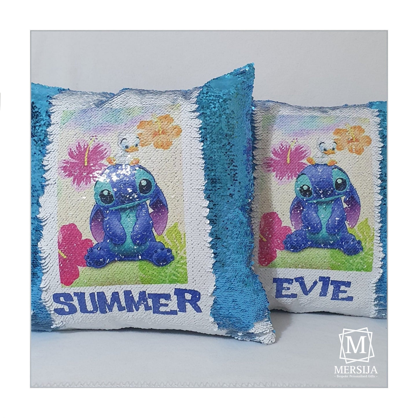 Children's Character Personalised Sequin Pillow