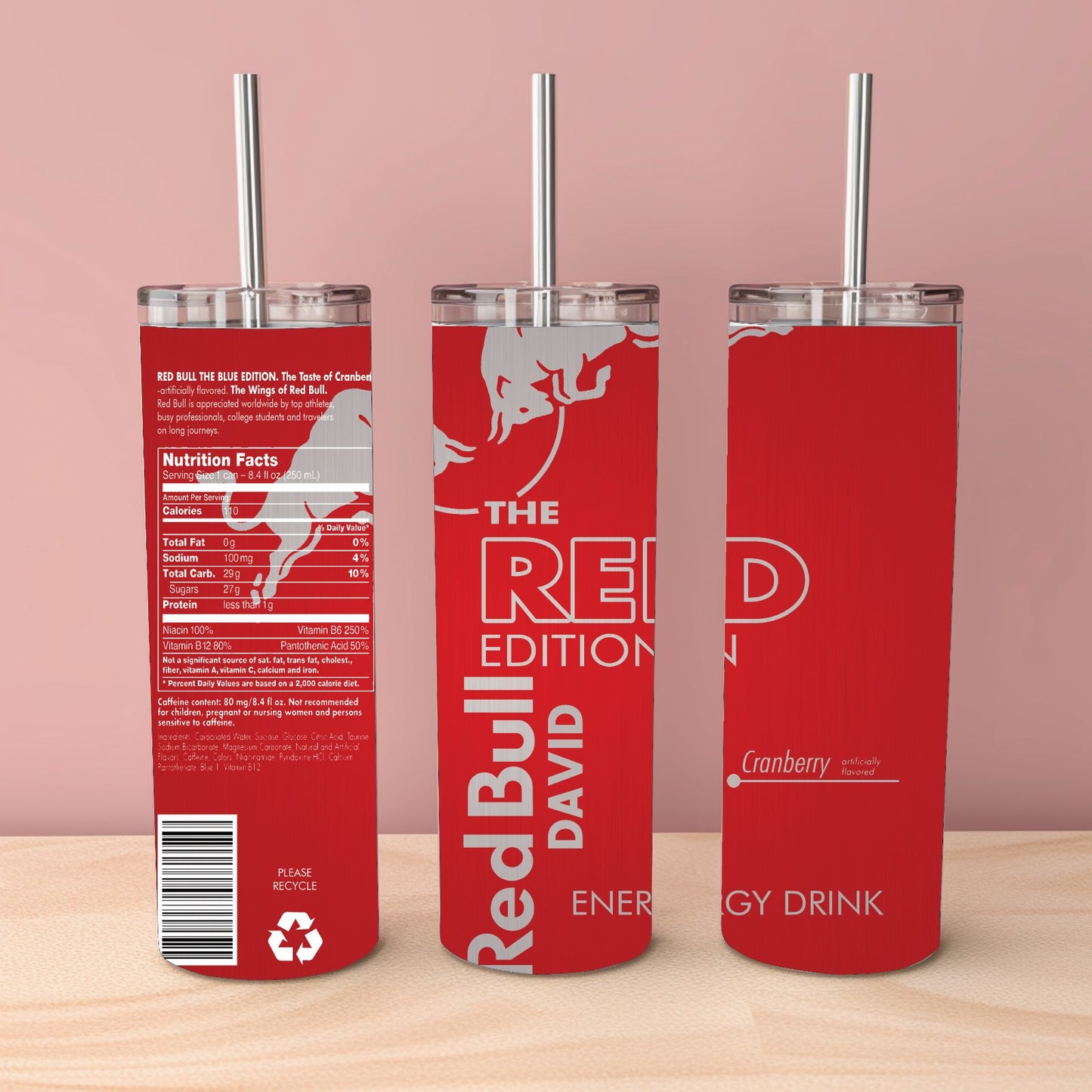 Red Bull Personalised Tumbler