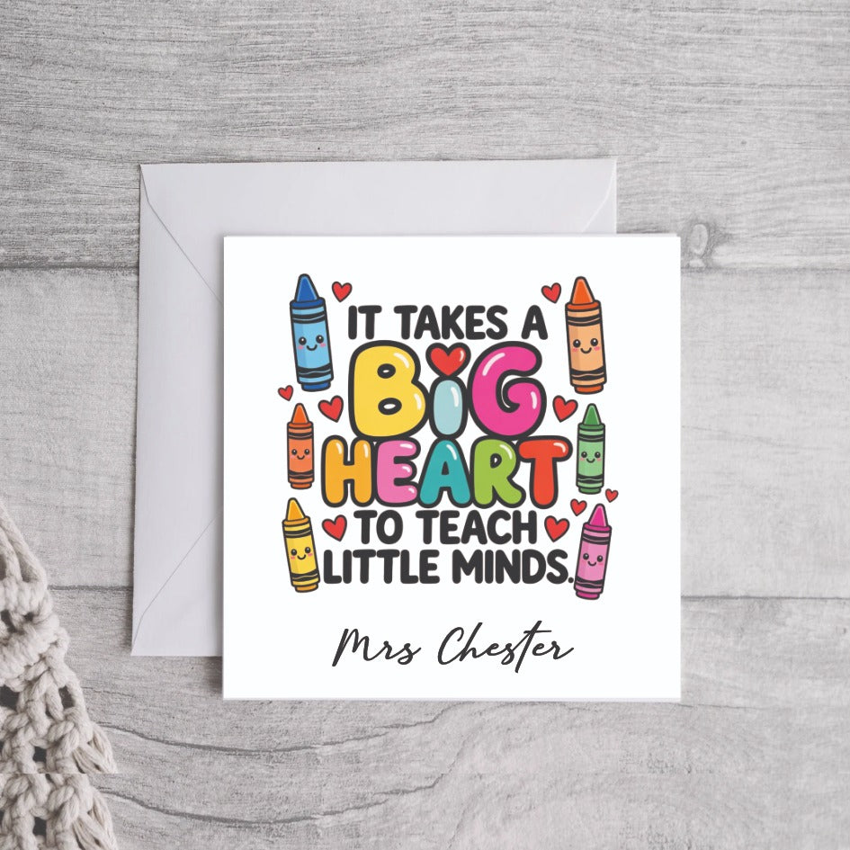 Personalised Teacher Cards
