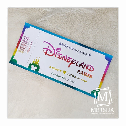 Personalised Disney Foil Ticket