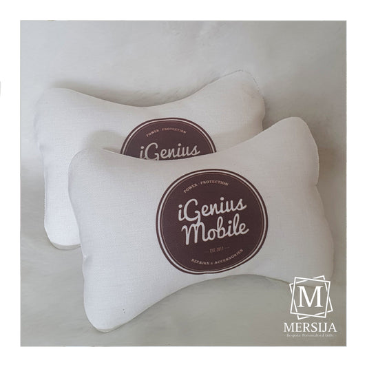 Business Logo Car Pillow